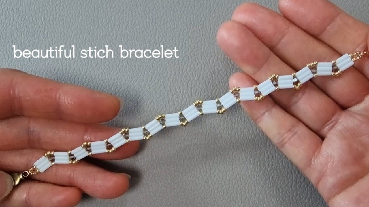 DIY 아름다운 스티치 팔찌/beautiful  stitch  bracelet tutorial