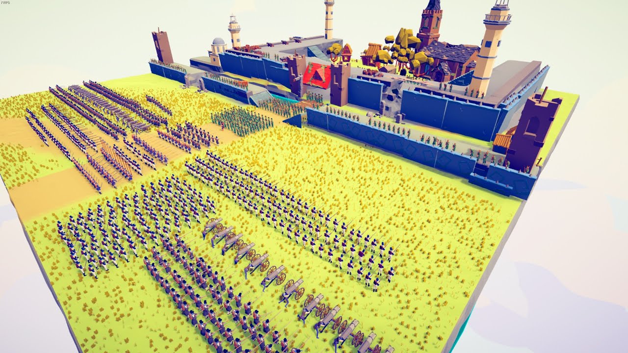 CAN 700x FRENCH ARMY CAPTURE SAMURAI CASTLE?  - Totally Accurate Battle Simulator TABS