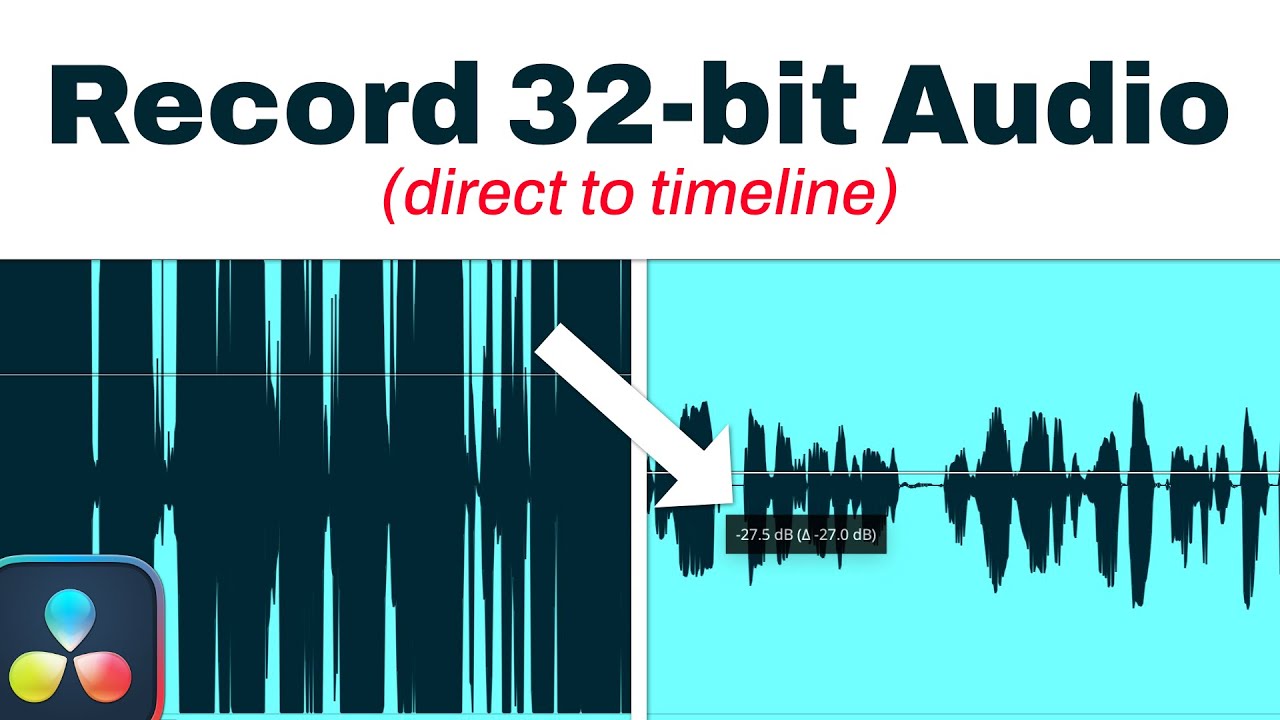 Record 32-bit Float Audio into DaVinci Resolve 20.1