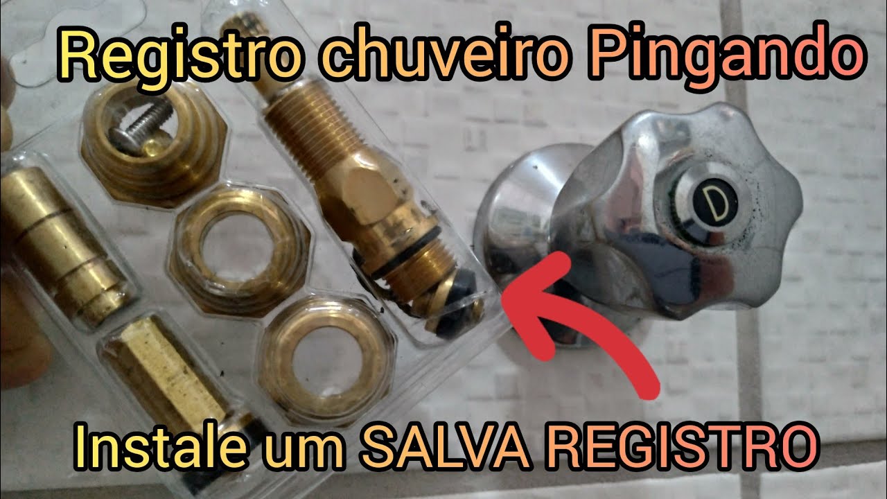 Como consertar Registro Pingando com SALVA REGISTRO 👷 Faça você mesmo Aula Completa