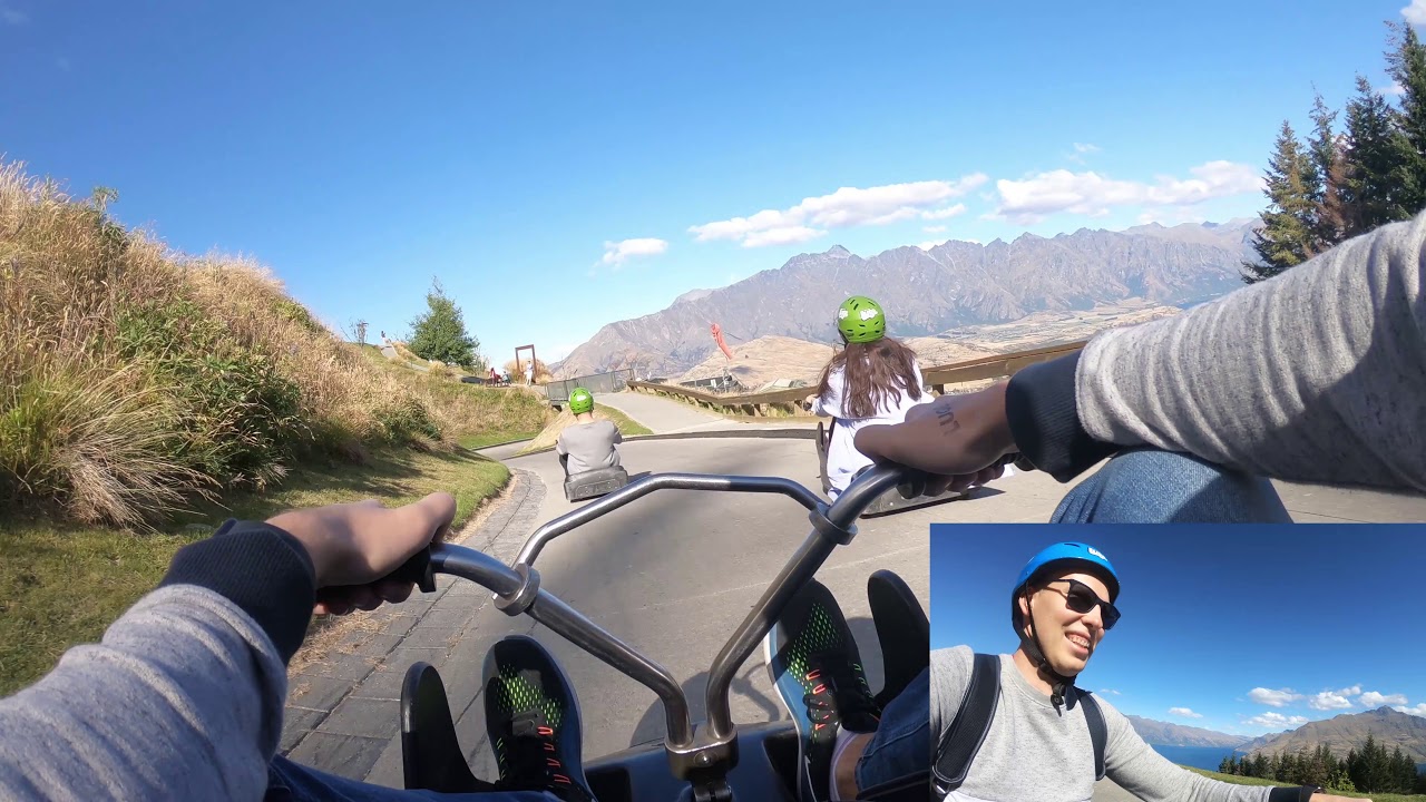 Luge Riding In Queenstown New Zealand - Skyline Fast Track