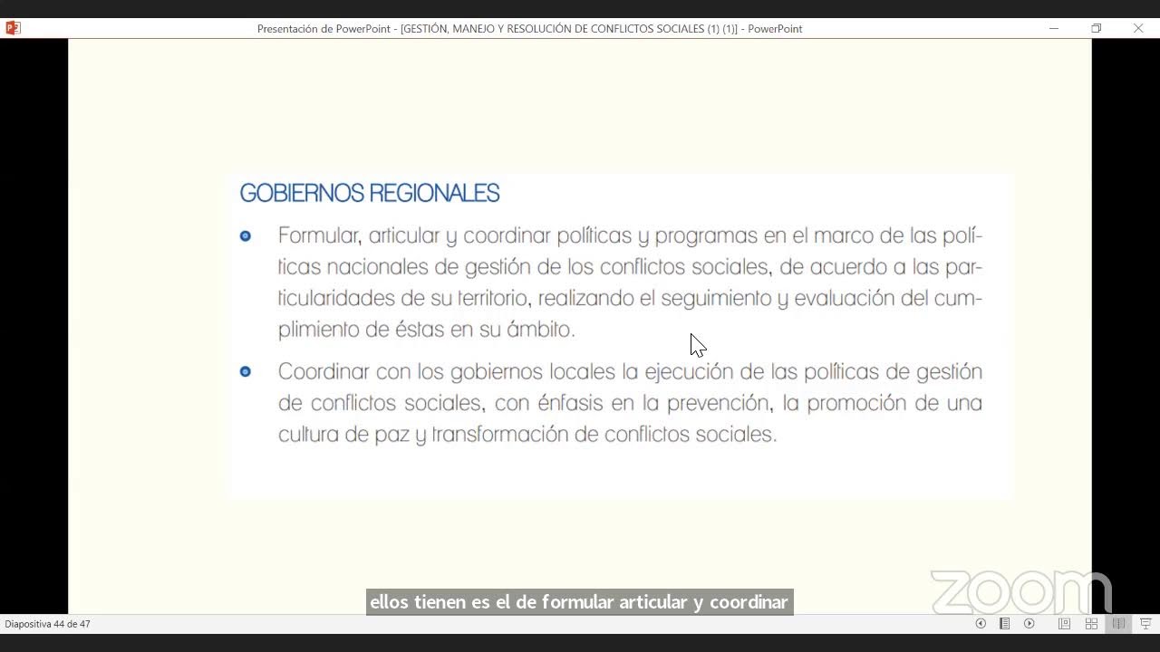 GESTIÓN, MANEJO Y RESOLUCIÓN DE CONFLICTOS SOCIALES Y RELACIONES COMUNITARIAS