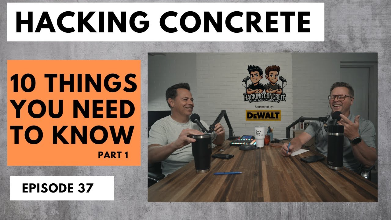 10 Things You Need to Know if You are New to the Concrete Business