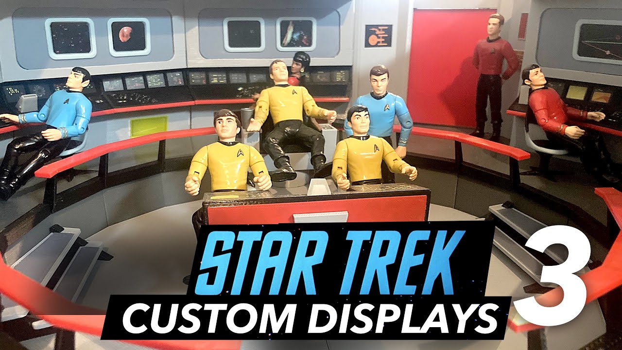 Amazing Custom Star Trek Bridge & Transporter Playset | Custom Displays - Part 3