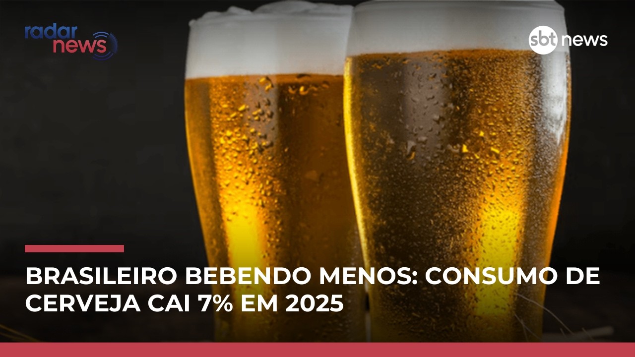Consumo de cerveja cai 7% em 2025 e permanência na internet pode justificar queda | #RadarNews