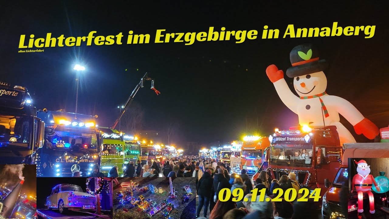 Lichterfest im Erzgebirge | Annaberg | 09.11.2024 | ⛄️🎅