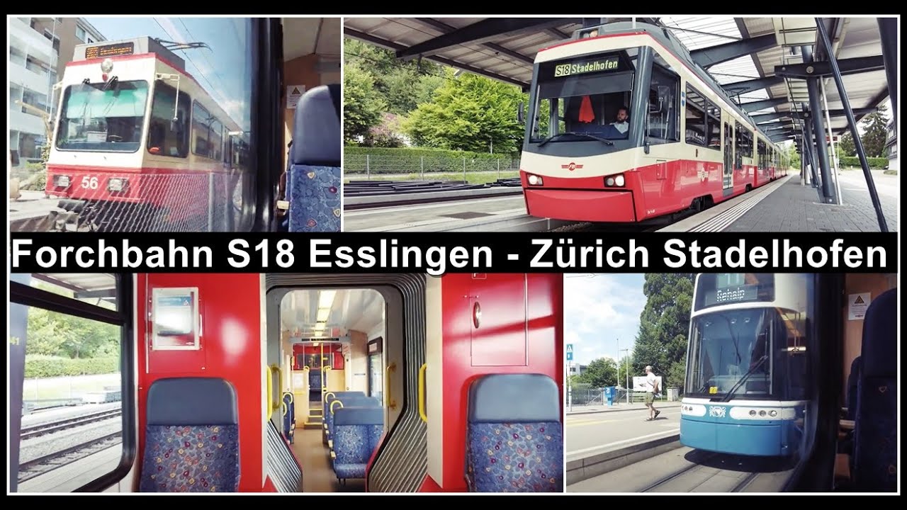 INSIDE SWISS TRAIN / Mit der Forchbahn (S18) vom Esslingen nach Zürich Stadelhofen, Schweiz 2022