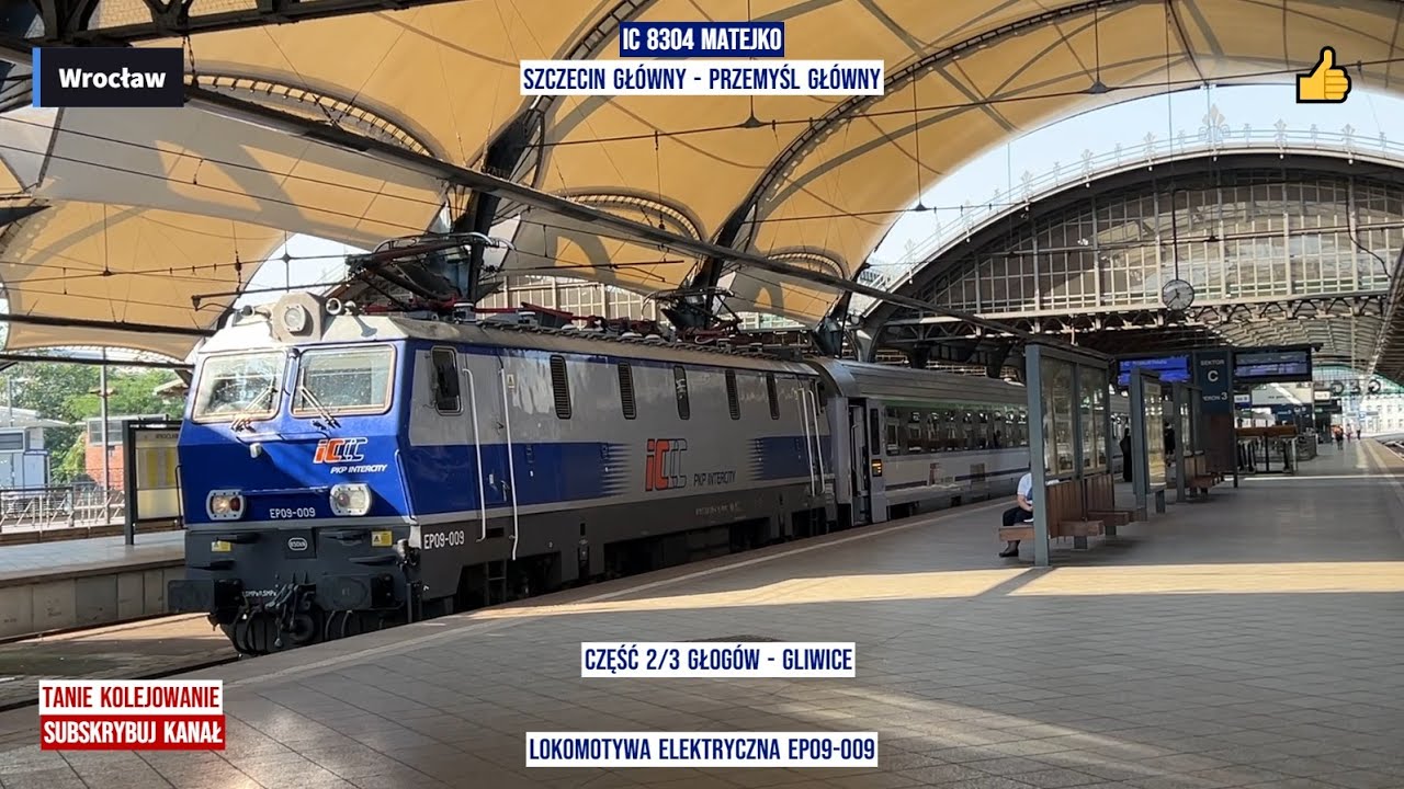 InterCity  IC 8304 MATEJKO Szczecin Główny - Przemyśl Główny Część 2  powódź 2024 Lewin Brzeski