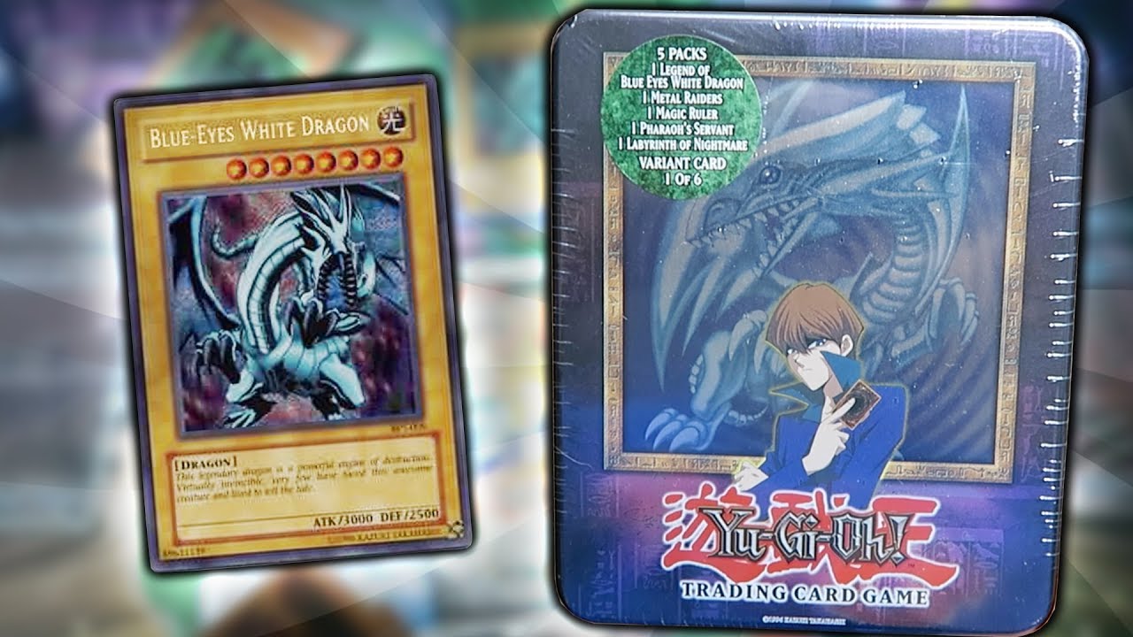 BEST YuGiOh 2003 BLUE-EYES WHITE DRAGON TIN OPENING! OLD SCHOOL KAIBA TIN & PACKS!