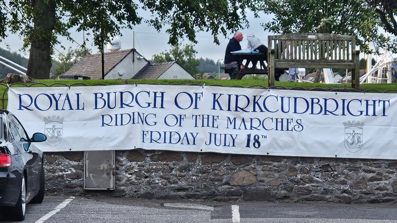 Riding marching 2025 in Kirkcudbright great night