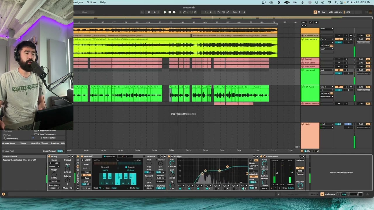 How to mix vocals in Ableton Live - Stock plugins only