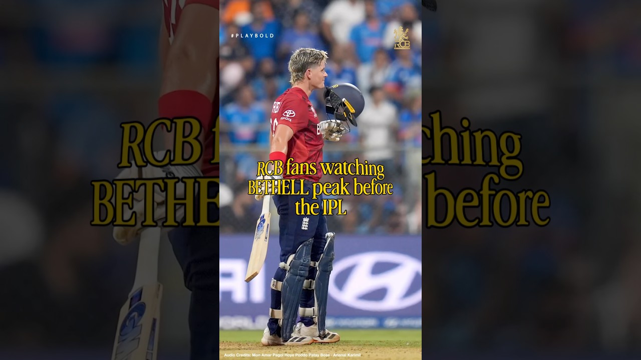 He did give us a scare there, ngl! 🙈 | Jacob Bethell | T20 World Cup | RCB Shorts