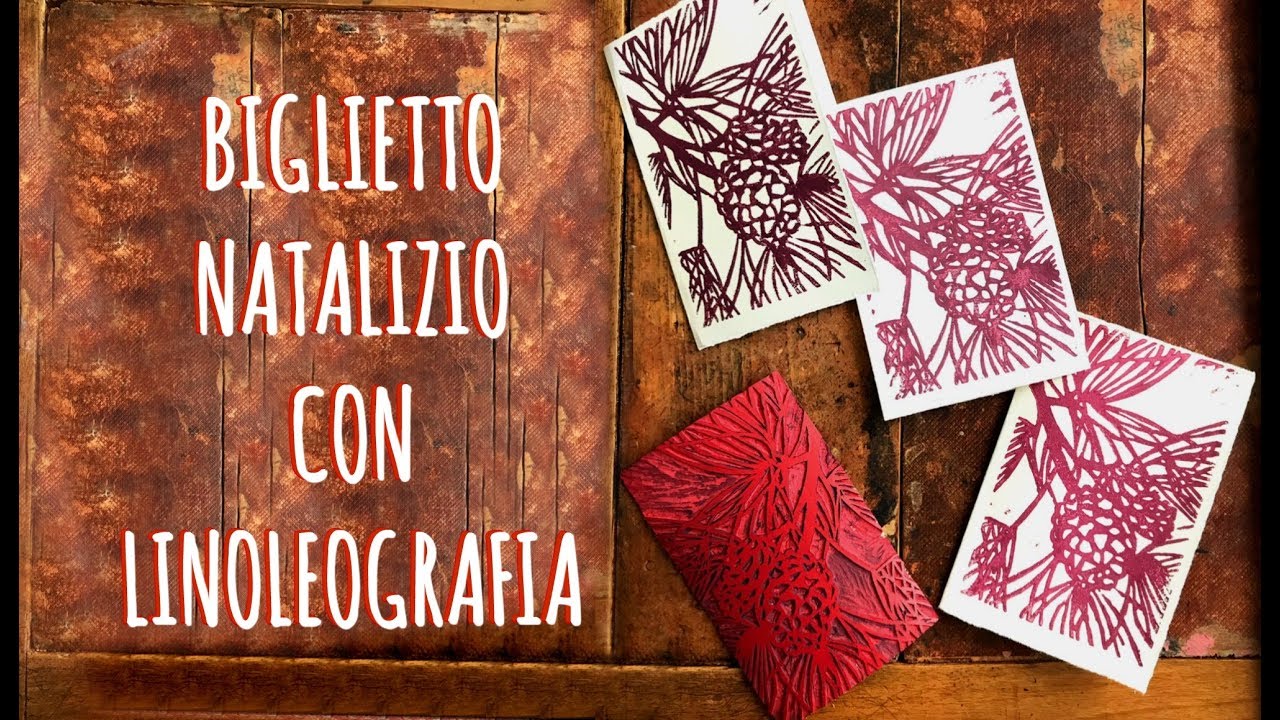 Corso di Incisione LEZ:n 2: BIGLIETTO NATALIZIO con Linoleografia (Arte per Te)