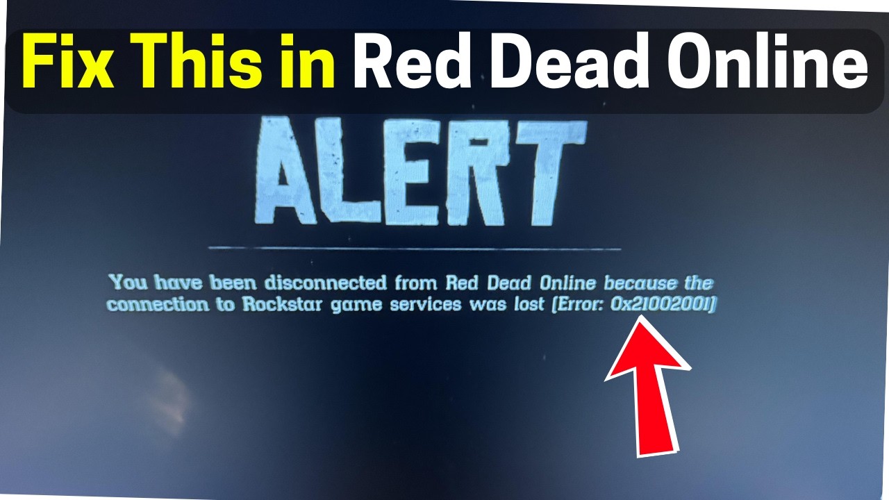 Fix Red Dead Online Error code: 0x21002001