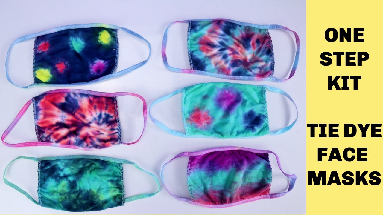 DIY TIE DYE Face Masks Using One Step Kit - Easy for Beginners