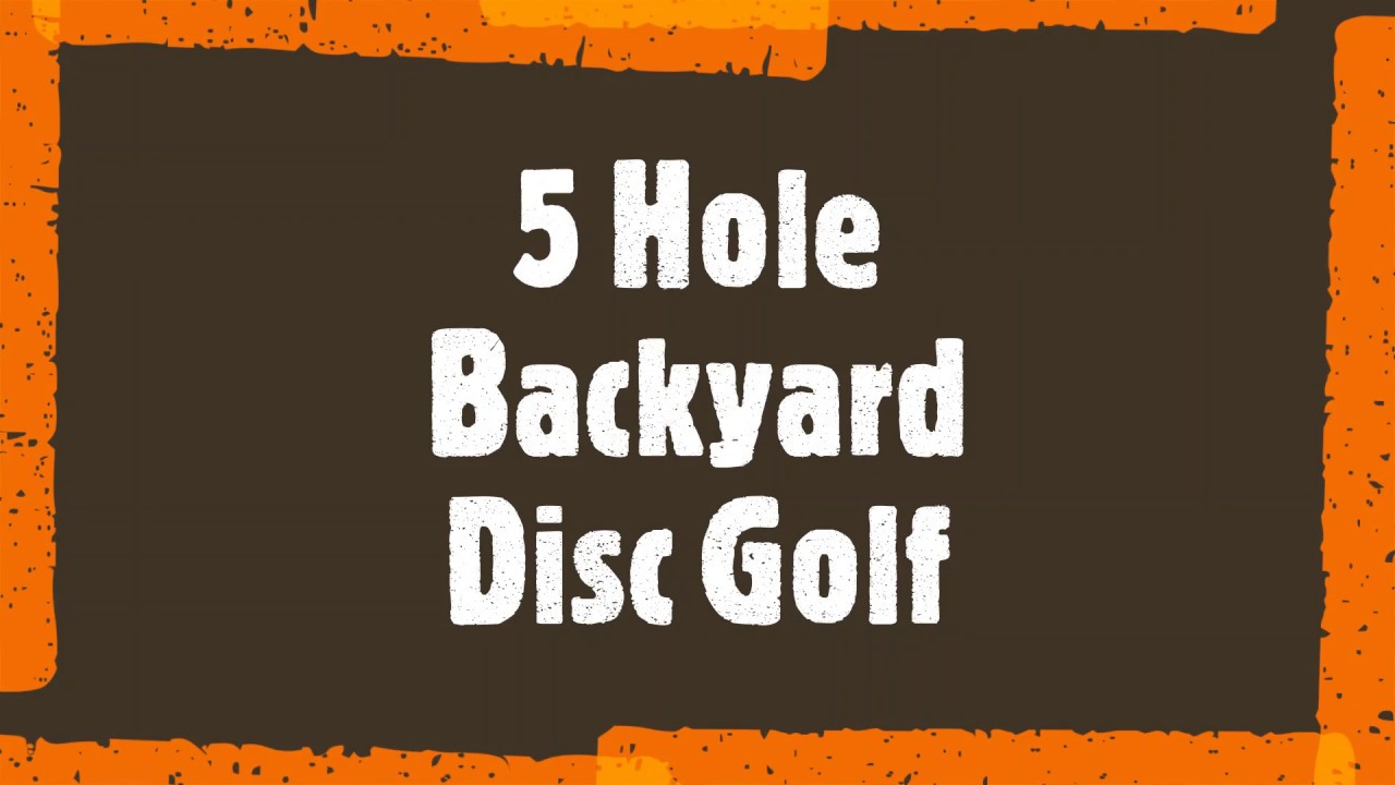 5 Hole Backyard Disc Golf Battle | Disc Golf Brothers
