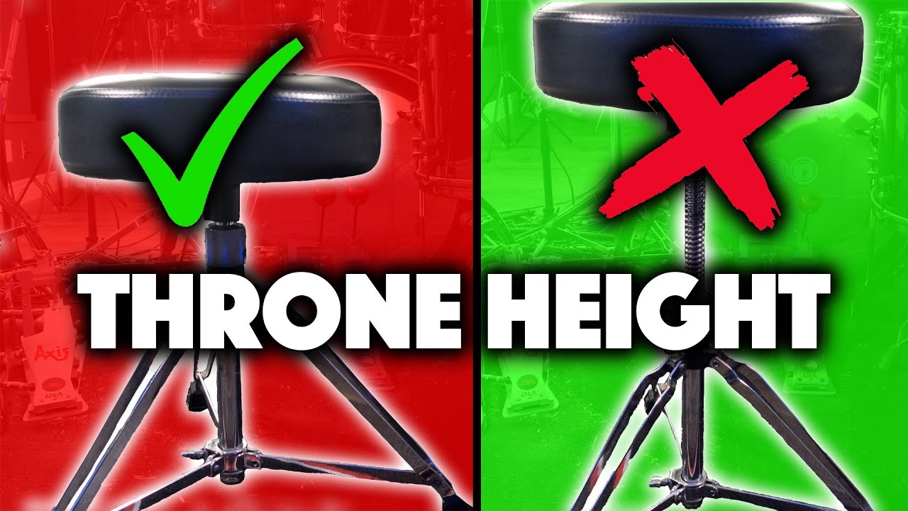 Drum Throne Height For Double Pedals - The Perfect Height For You