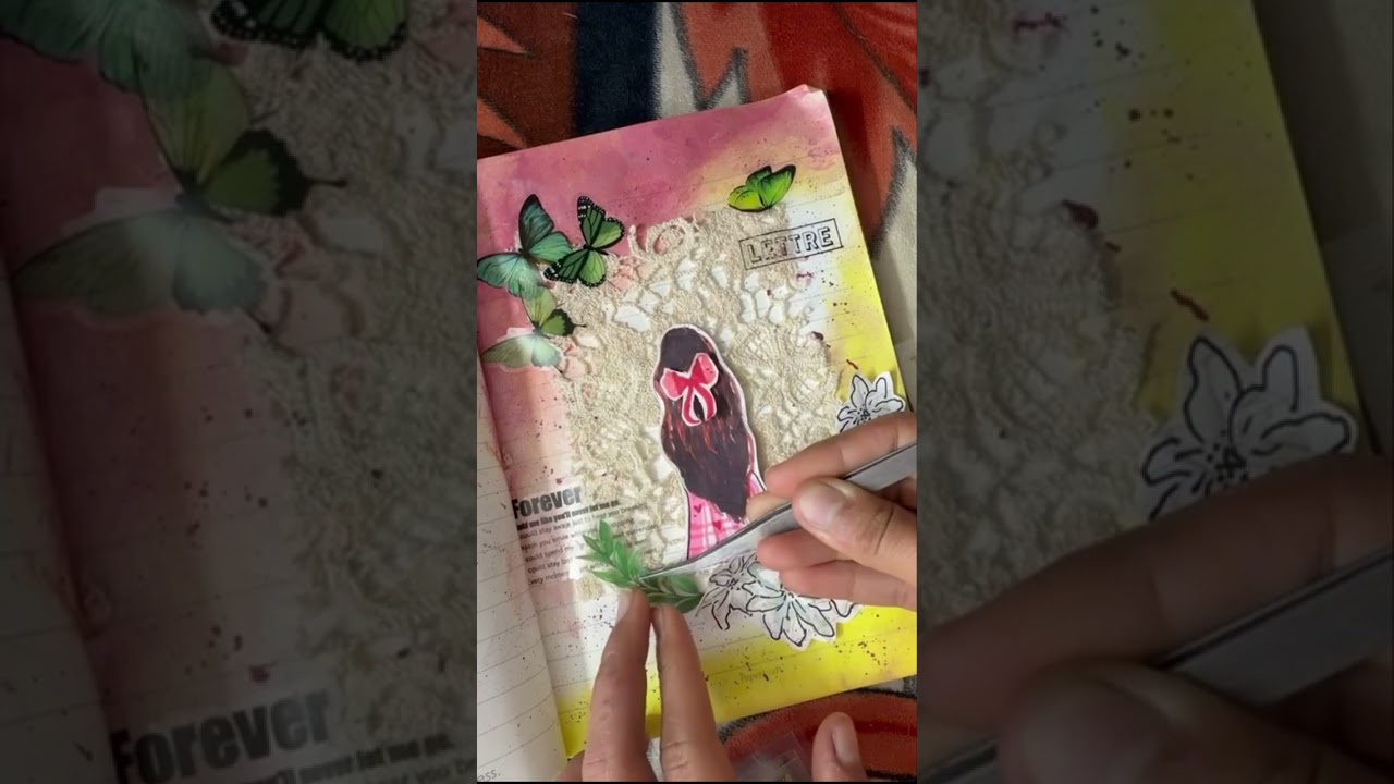 🧚‍♀️asmr journal SoMeThInG nEw🧚‍♀️#asmr #art #artist #drawing 