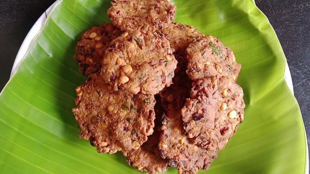 ಗರಿಗರಿ ಮಸಾಲಾ ಕಡ್ಲೆಬೇಳೆ ವಡೆ l masala vada recipe  l easy snacks l crispy vada                       
