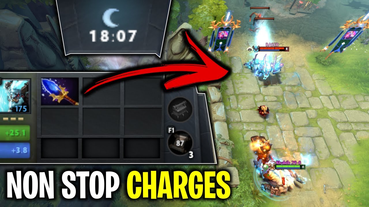 NON STOP CHARGES SPIRIT BREAKER AGHANIM SCEPTER FIRST ITEM BY BULLDOG | DOTA 2