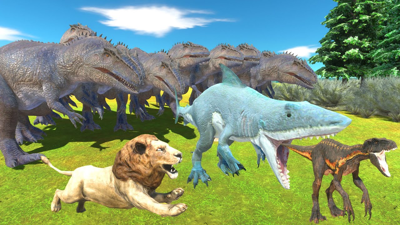 Escape from wild animals in the unknown jungle - Animal Revolt Battle Simulator