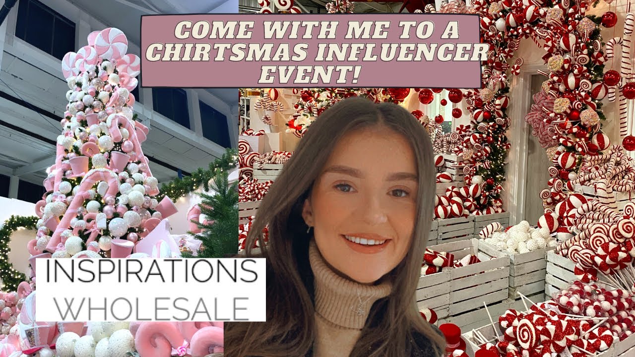 INSPIRATIONS WHOLESALE CHRISTMAS COME SHOP WITH ME| INFLUENCER EVENT CHRISTMAS DECORATIONS HAUL 2021