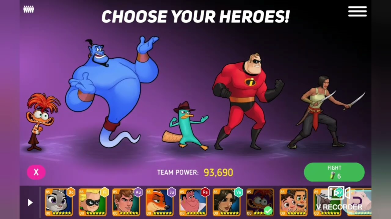 My Top 5 Strongest Battle Team Power 22 From Disney Heroes Battle Mode #DisneyHeroesBattleMode 