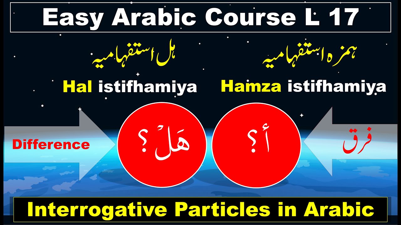 Arabic grammar in Urdu | Common question words in Arabic | Arabic | Question answer Arabic