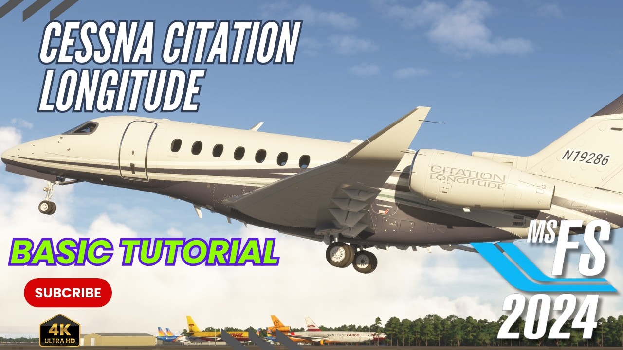 MSFS 2024 - CESSNA CITATION LONGITUDE - FULL FLIGHT TUTORIAL - KSFB - KFLL