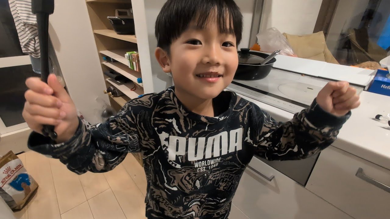 チョコレートをチンで溶かしてミッキーの型に入れて凍らせたら美味しいと思うのでやってみるどんちゃん　＃2209