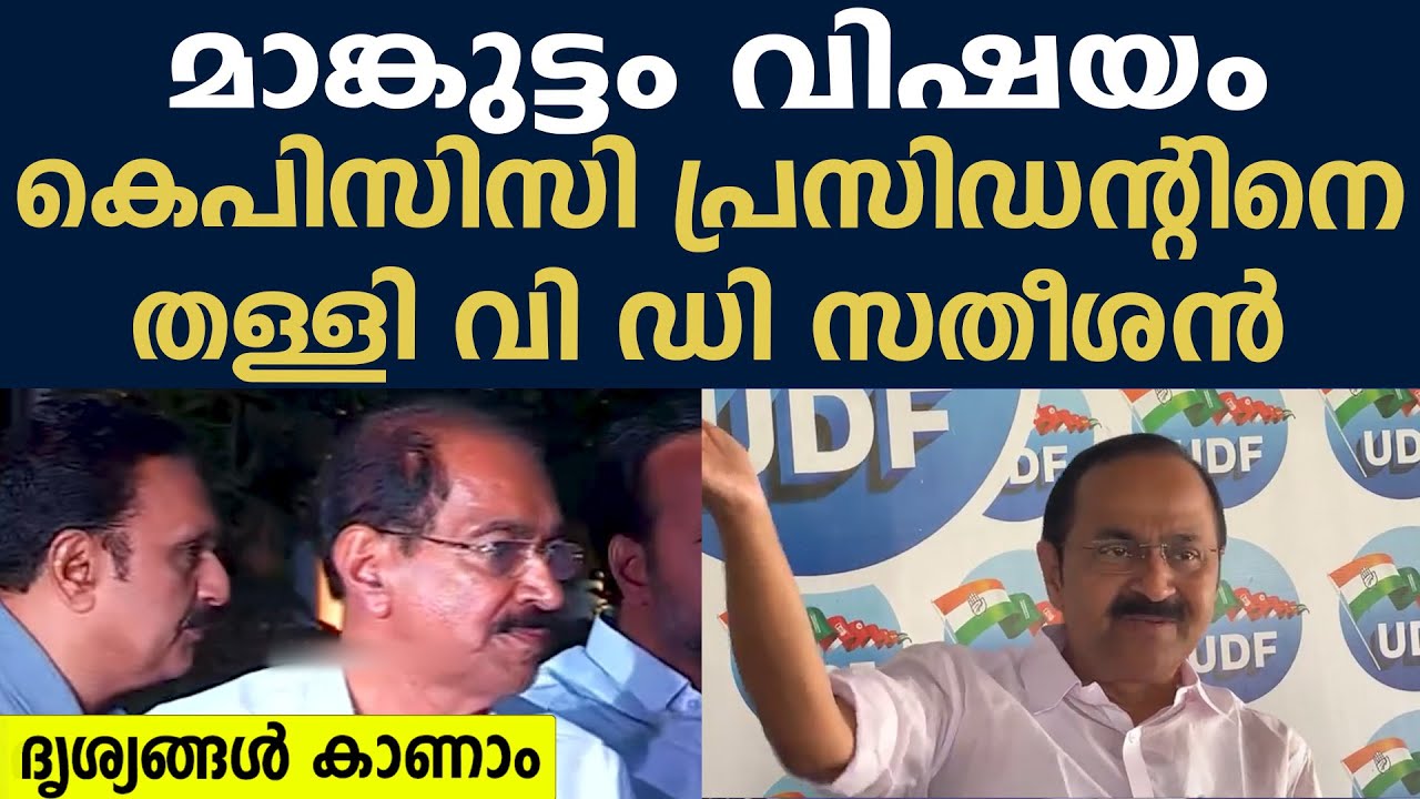 മാങ്കുട്ടം വിഷയം | കെപിസിസി പ്രസിഡന്റിനെ തള്ളി വി ഡി സതീശൻ #sunnyjoeseph VS #vdsatheeshan#inckerala