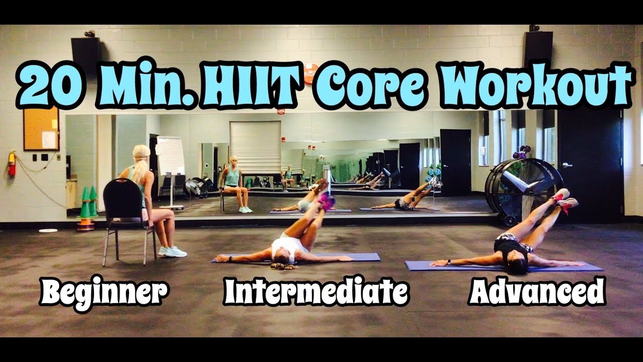 20 Minute HIIT Core Workout | 3 Levels