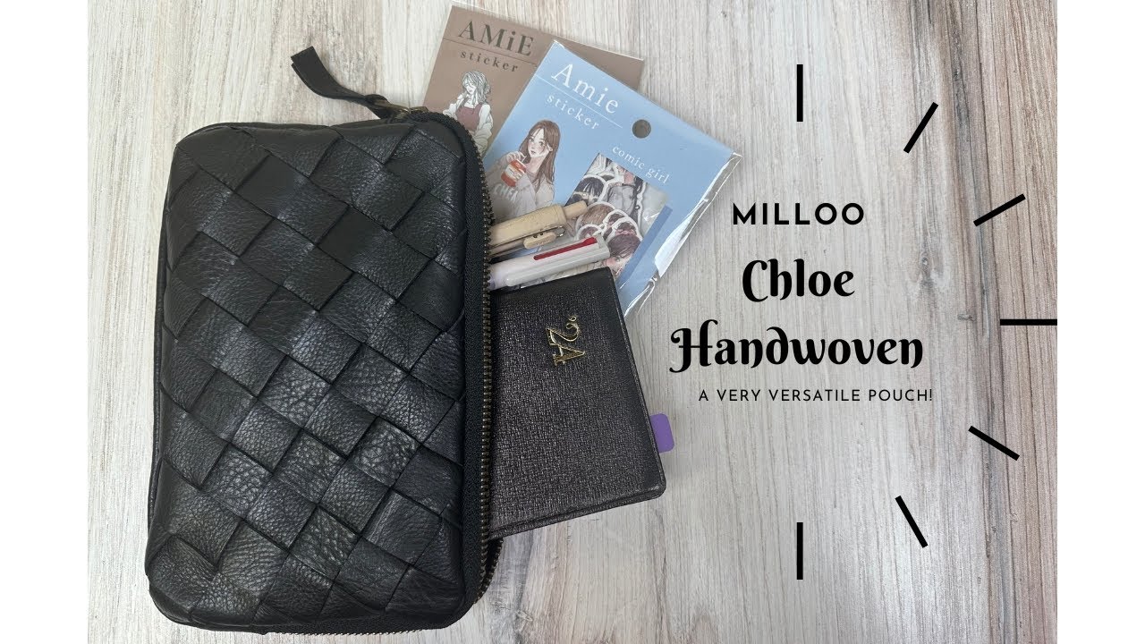 milloo Chloe Handwoven Clutch - a secret versatile stationery pouch!