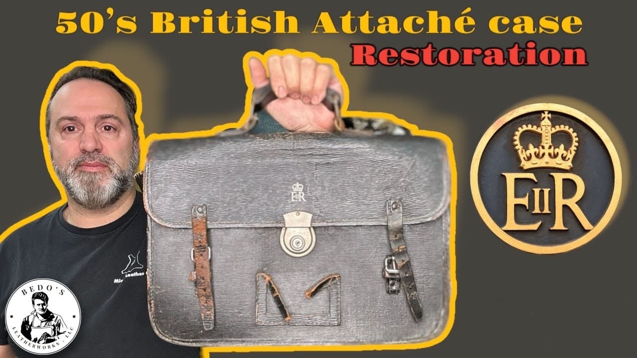 50's British Foreign Office's attaché case, RESTORED #360