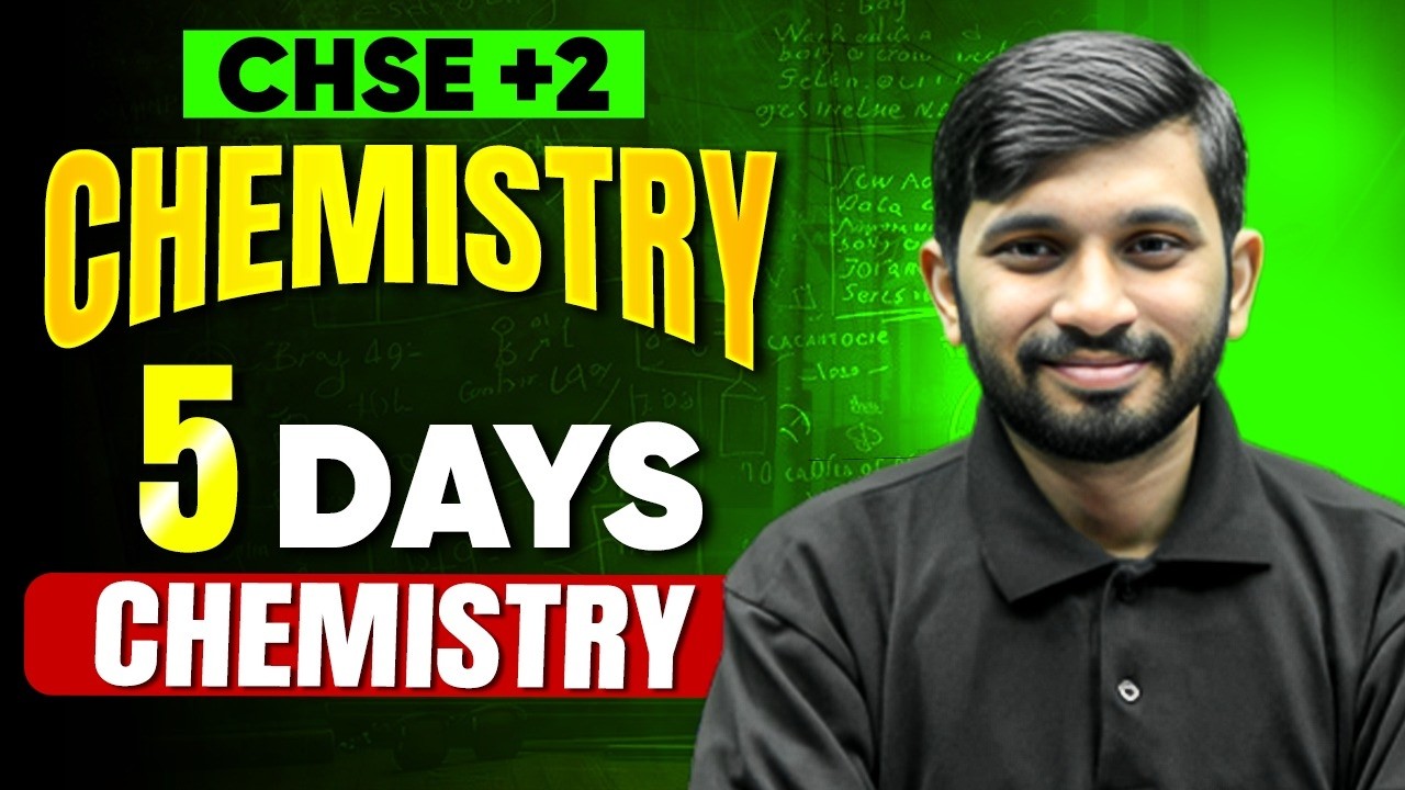 Chemistry Last 5 Days Strategy 🔥 with PW Odisha | Complete Plan for CHSE Board Exam 2026