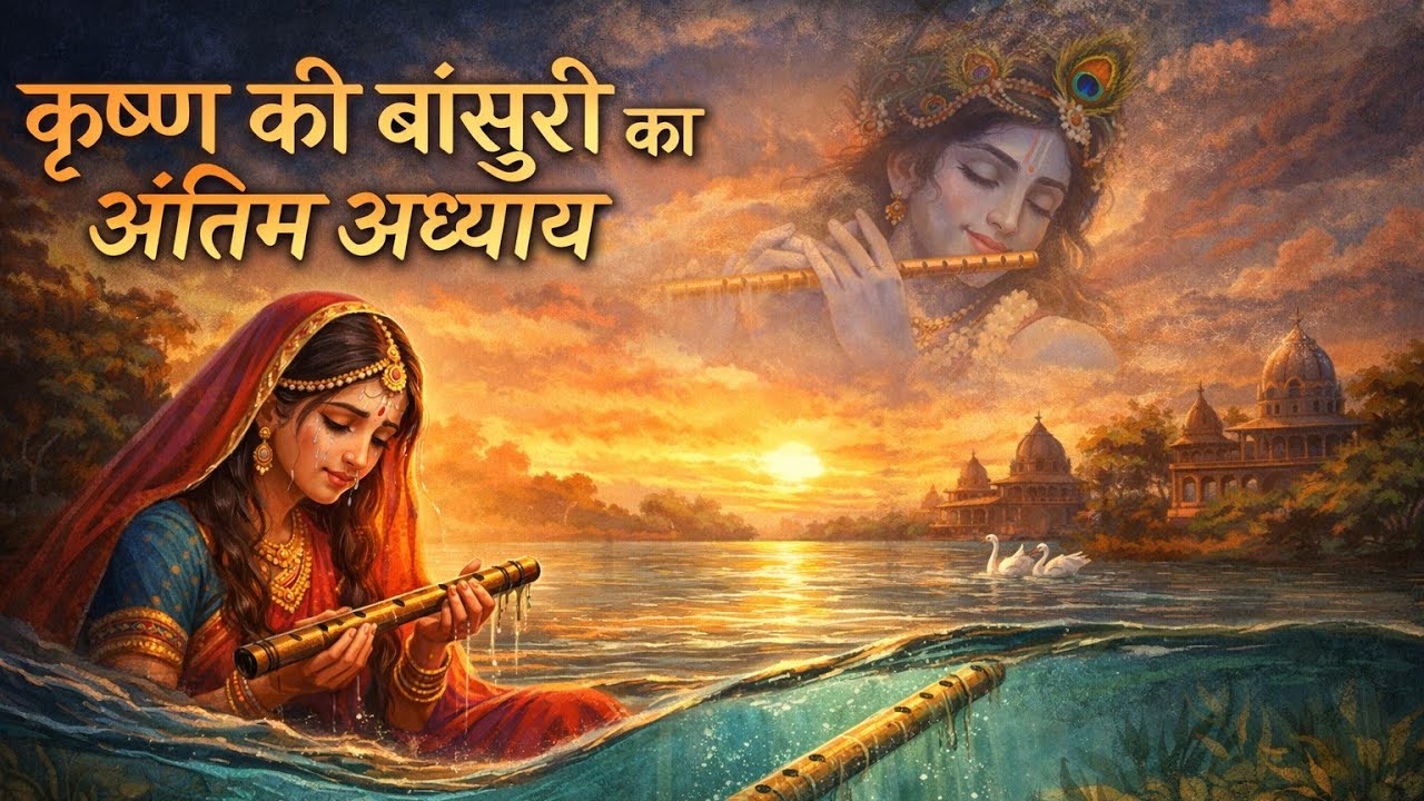 कृष्ण की बांसुरी का अंतिम अध्याय | श्रीकृष्ण के बाद बांसुरी का रहस्य | Radha Krishna Kahani#krishna