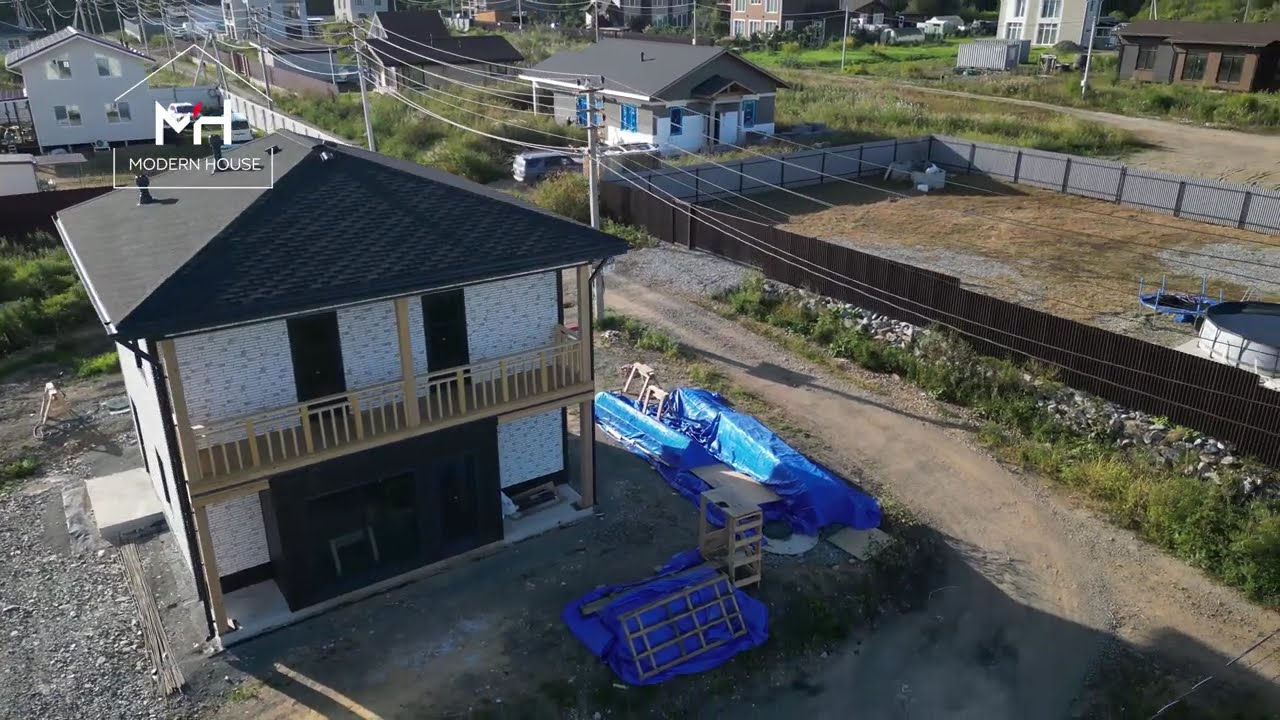 Двухэтажный каркасный дом по проекту Констант | Строительная компания Modern House, Владивосток