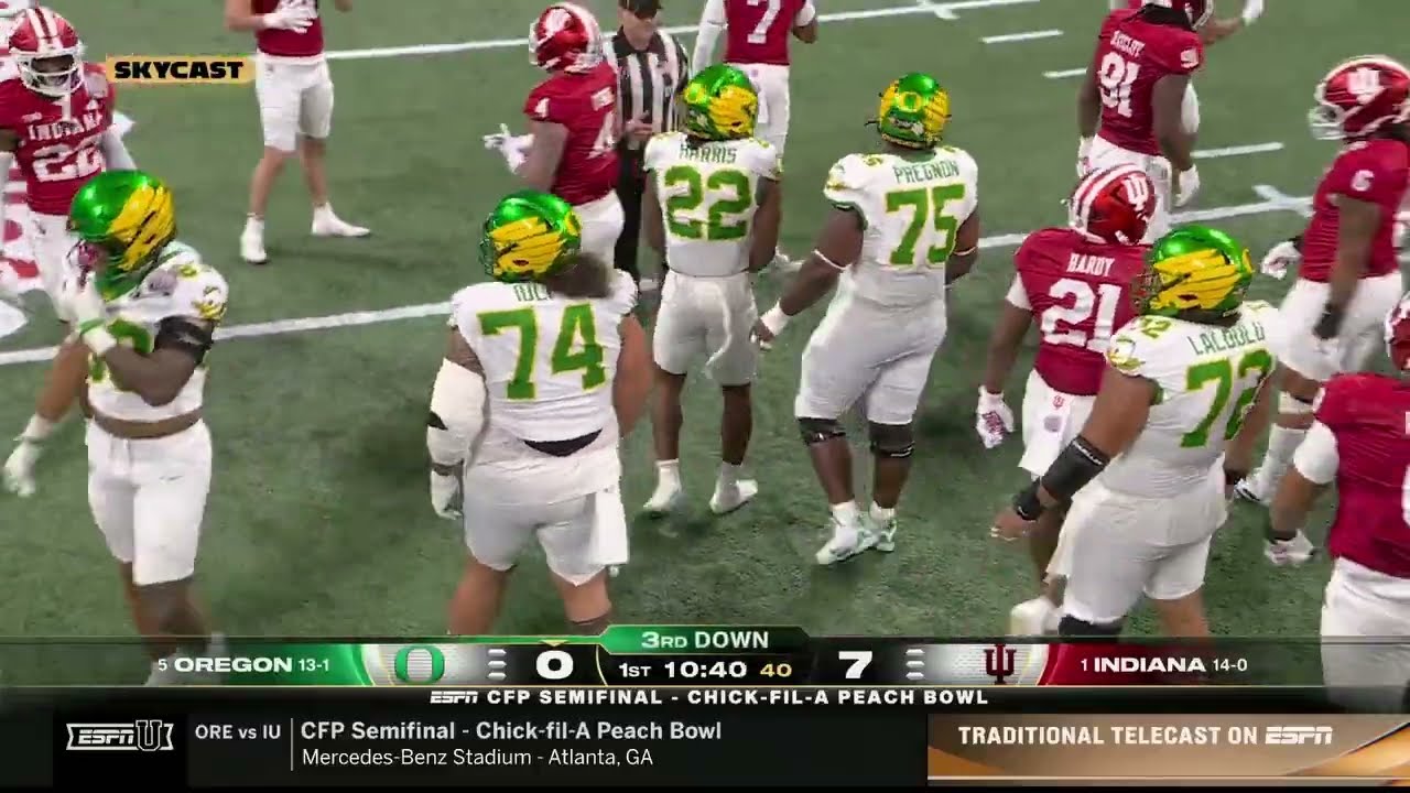 2026 CFP Semifinal: Indiana vs Oregon | SKYCAST | FULL GAME (1/9/2026)