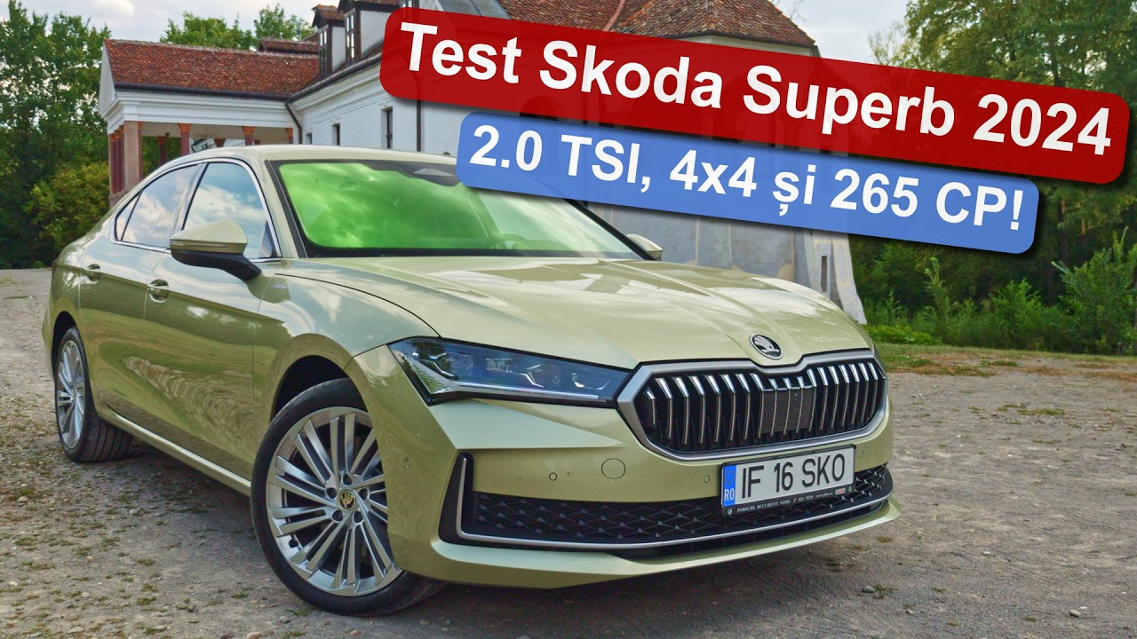 Test Skoda Superb 2024: 2.0 TSI, 4x4, DSG cu 265 CP