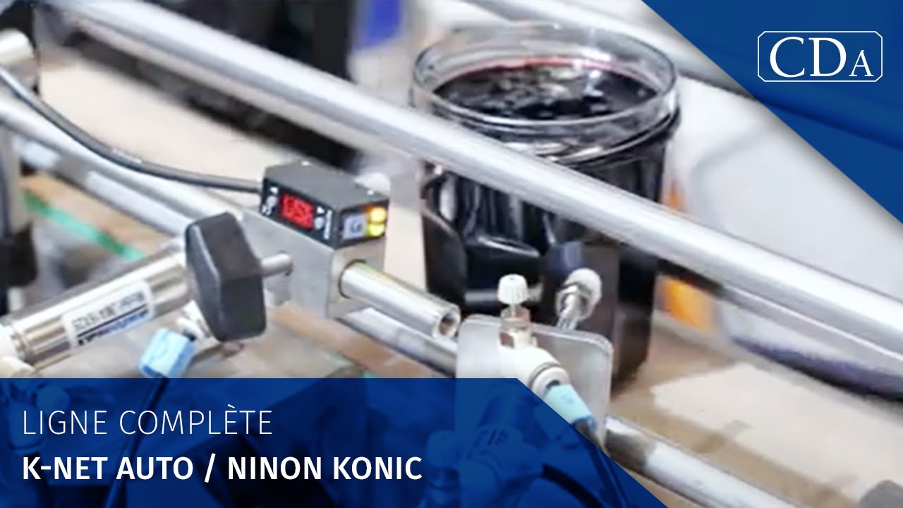CDA - Ligne complète remplissage & étiquetage - K-Net Auto + Ninon Konic - Pots de confiture