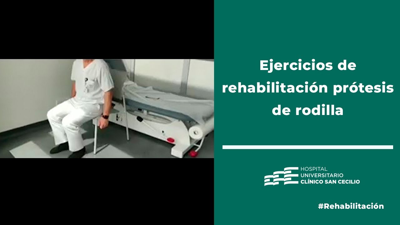Ejercicios de rehabilitación prótesis de rodilla