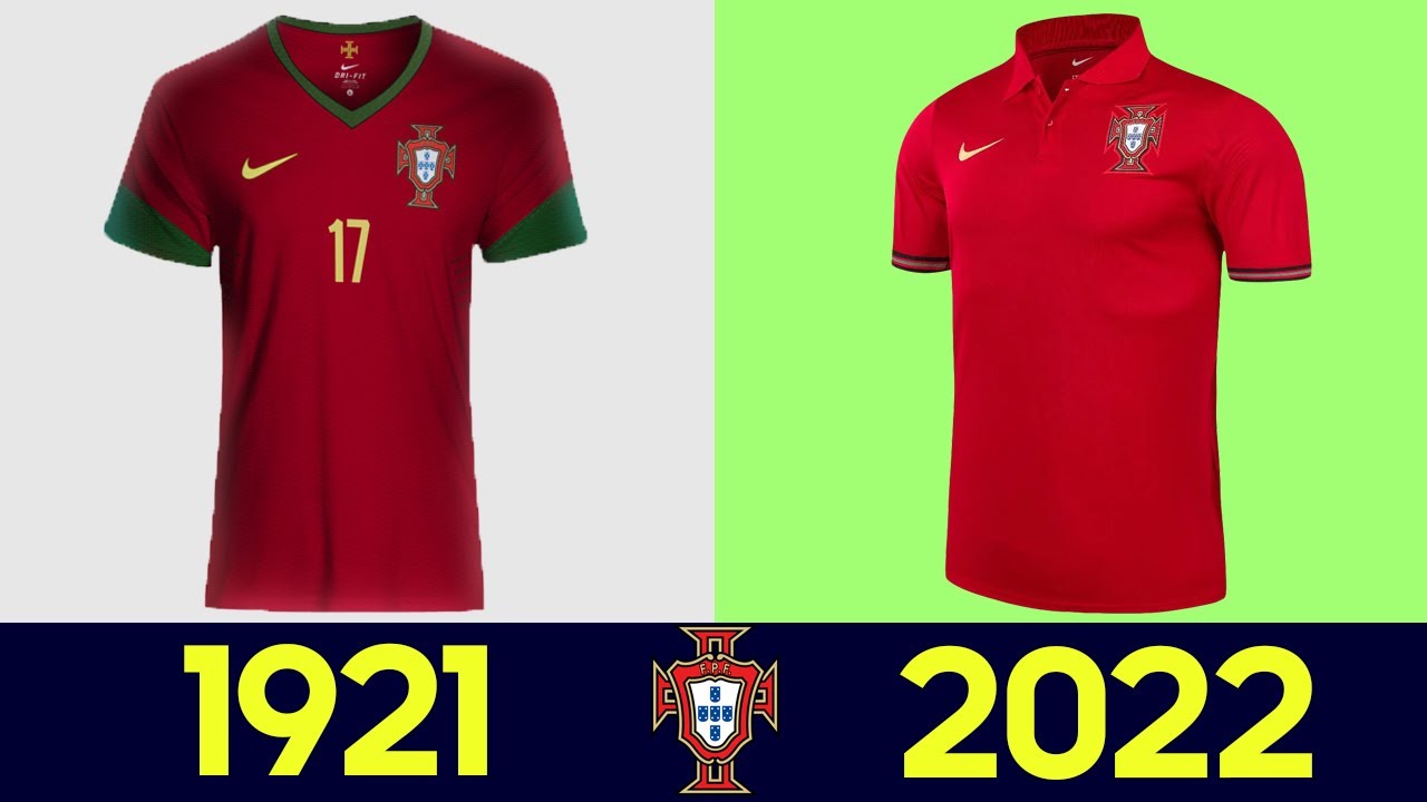 ⚽ The Evolution of Portugal Football Team Kit 2022 | All Portugal Football Jerseys in History