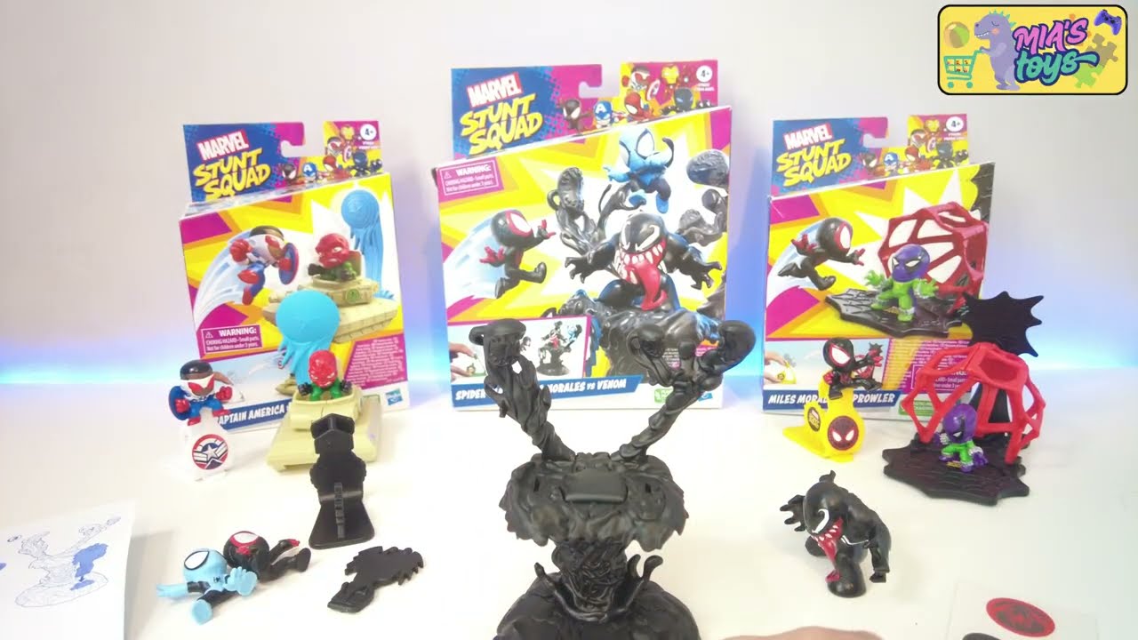 Let&rsquo;s Open Marvel Stunt Squad Toys! Epic Stunts Inside!