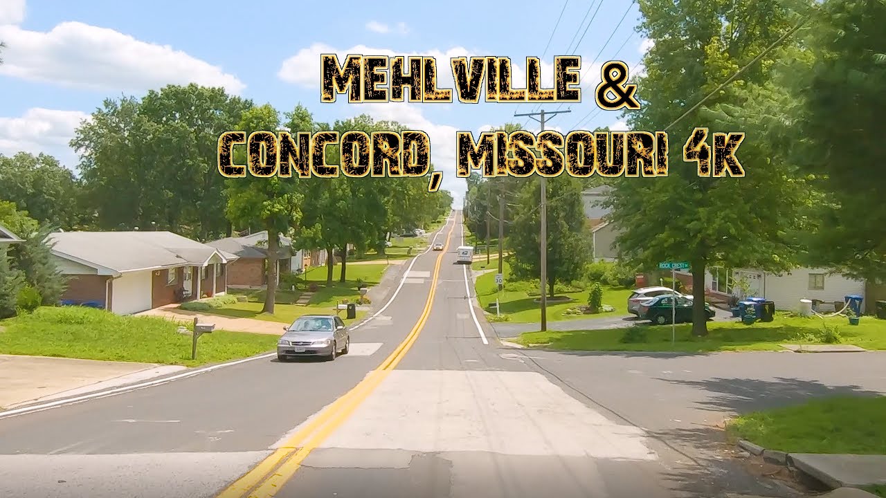South County Suburbia: Mehlville and Concord, Missouri 4K.