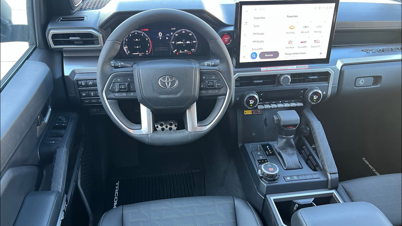 Полное руководство по кнопкам Toyota Tacoma TRD Sport Premium 2025 года