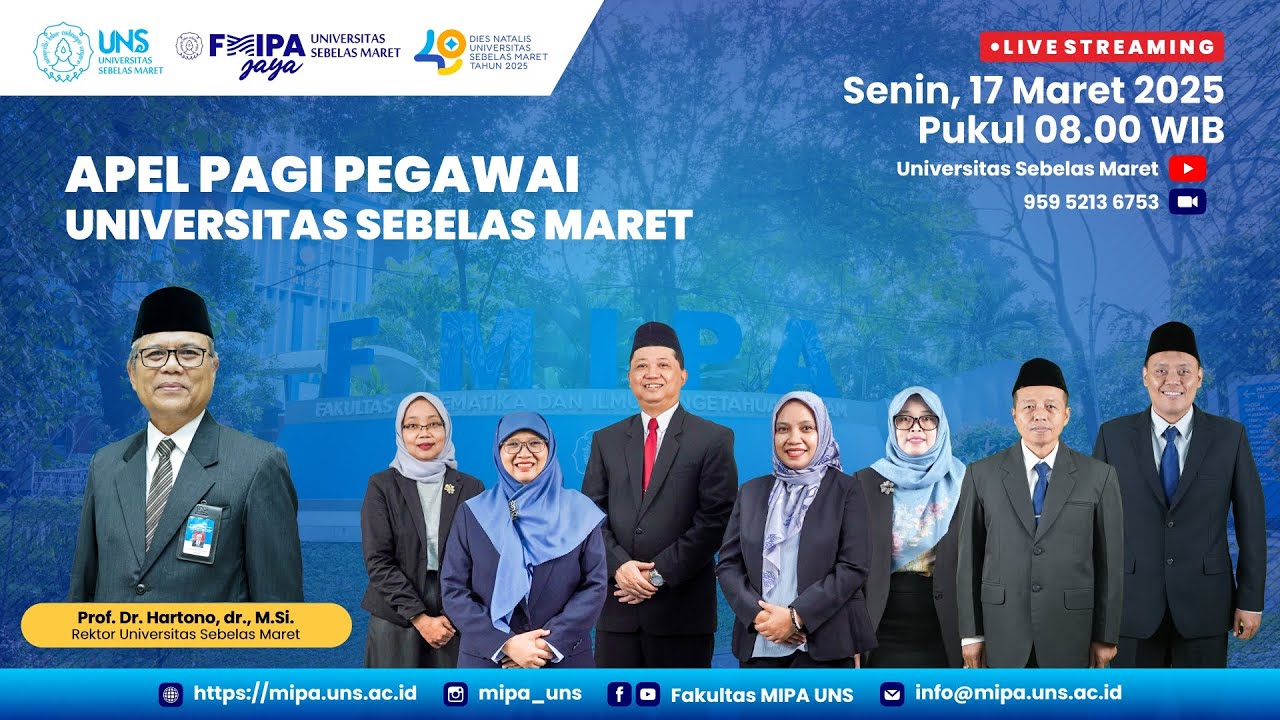 APEL PAGI PEGAWAI UNS - PIC: FAKULTAS MIPA (17 MARET 2025) | 
