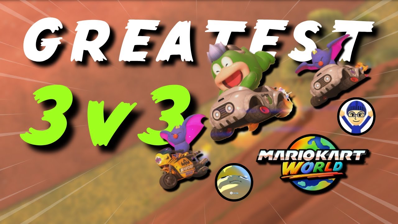 The GREATEST 3v3 in Mario Kart History.