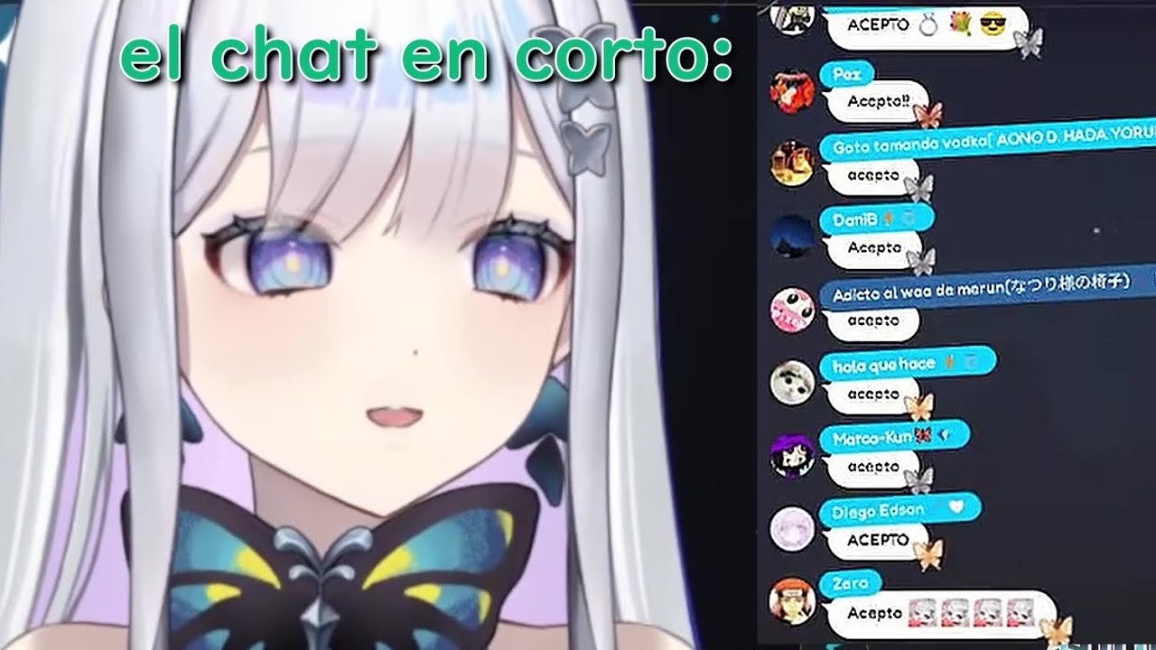 Vtuver japonesa ¿Le pide matrimonio al chat? | Aono Nemo