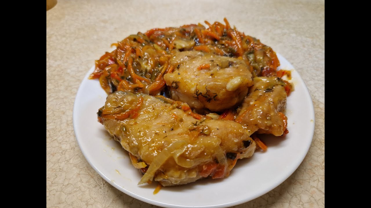 Судак заливной с овощами