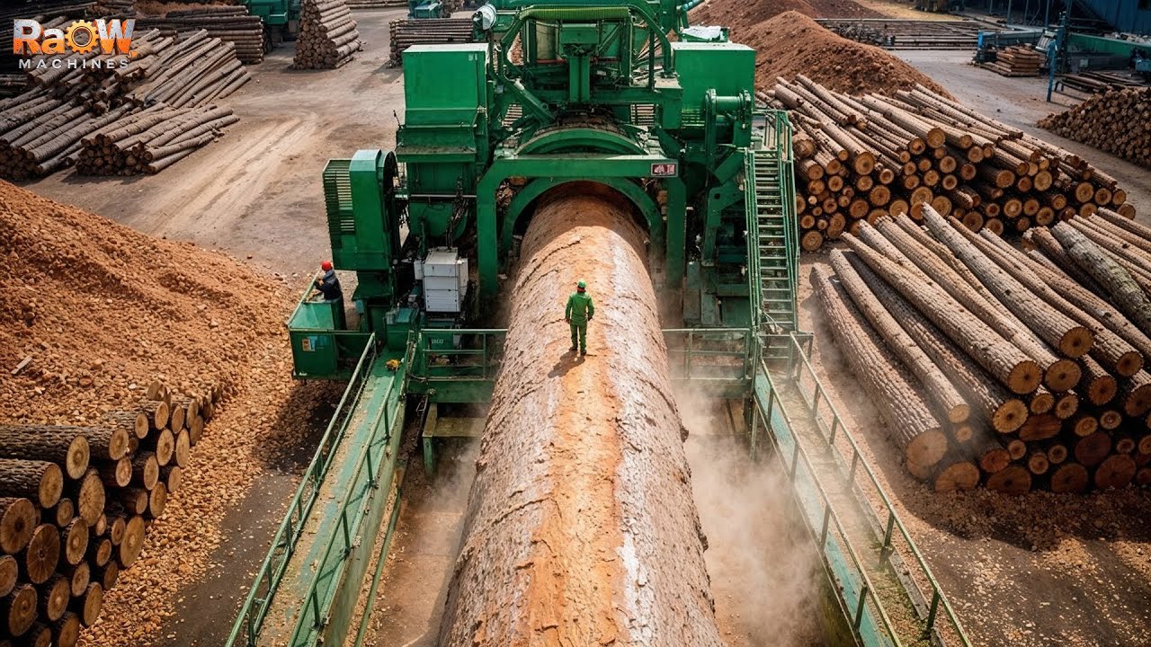 Inside USA’s Most Advanced Wood Sawmill | A Gigantic Machine Turning Millions of Logs to Lumber Fast